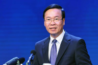 Chủ tịch nước Võ Văn Thưởng đề nghị phấn đấu đưa ngành Y tế Việt Nam nằm trong nhóm đầu các nước trong khu vực và vươn tầm ra thế giới. Ảnh: TTXVN