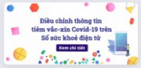 HƯỚNG DẪN ĐIỀU CHỈNH THÔNG TIN TIÊM VẮC-XIN NGỪA COVID-19