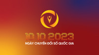 Bộ nhận diện hưởng ứng Ngày Chuyển đổi số quốc gia 10.10.2023