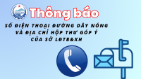 THÔNG BÁO Số điện thoại đường dây nóng và địa chỉ hộp thư góp ý của  Sở Lao động – Thương binh và Xã hội tỉnh Tây Ninh