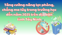Tăng cường năng lực phòng, chống ma túy trong trường học đến năm 2025 trên địa bàn tỉnh Tây Ninh