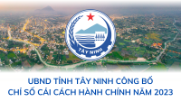 UBND tỉnh Tây Ninh công bố Chỉ số cải cách hành chính đối với các sở, ban, ngành và UBND huyện, thị xã, thành phố năm 2023