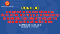 Công bố Danh mục thủ tục hành chính mới ban hành; sửa đổi, bổ sung; thay thế và bị bãi bỏ trong lĩnh vực tài nguyên nước thuộc thẩm quyền giải quyết của Ngành Tài nguyên và Môi trường Tây Ninh